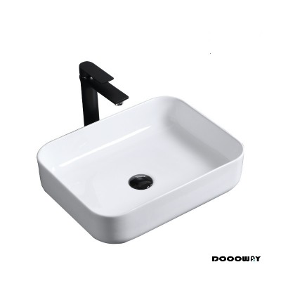 2020 New design Rectangular classic design bathroom table top sink basin