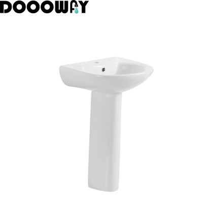 Wholesale low price china bathroom sanitary Economic pedestal basin for bathroom pedestal basins sink unit set