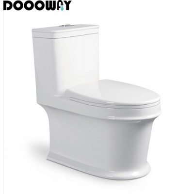 Bathroom ceramic one piece toilet with sink